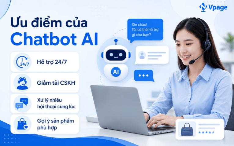 Lợi ích của chatbot AI đối với doanh nghiệp